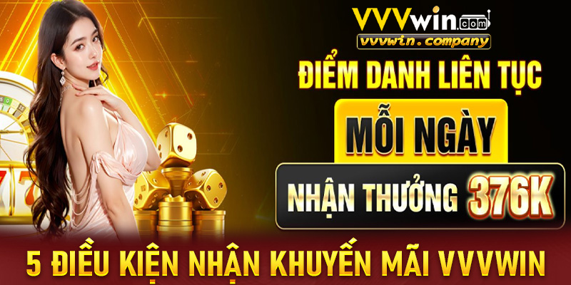 5 điều kiện nhận được khuyến mãi tại vvvwin